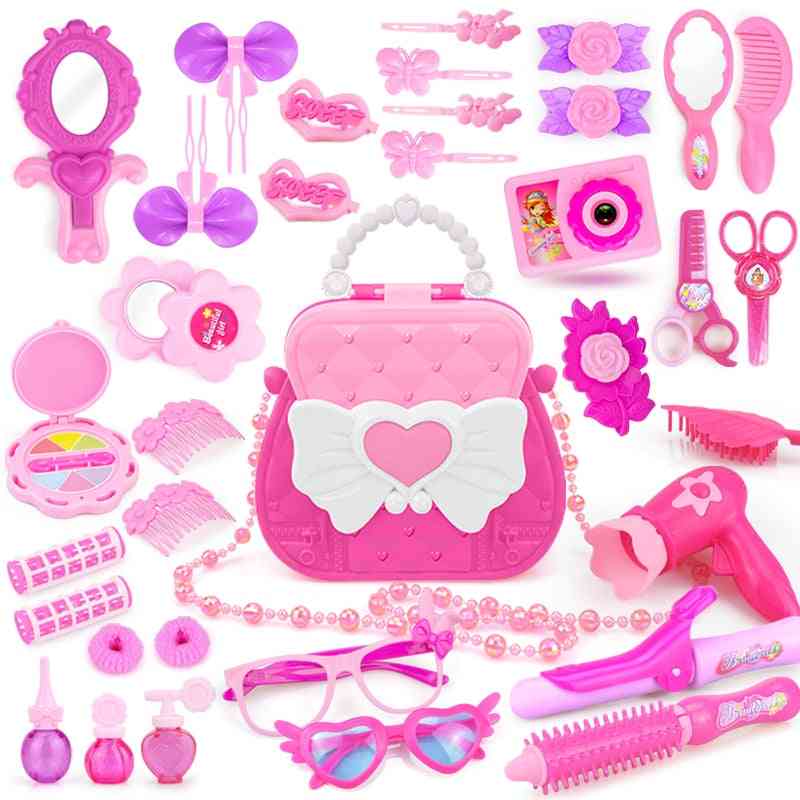Cute Bag Cosmetic Princes, Hairdress Pretend Play, Makeup For