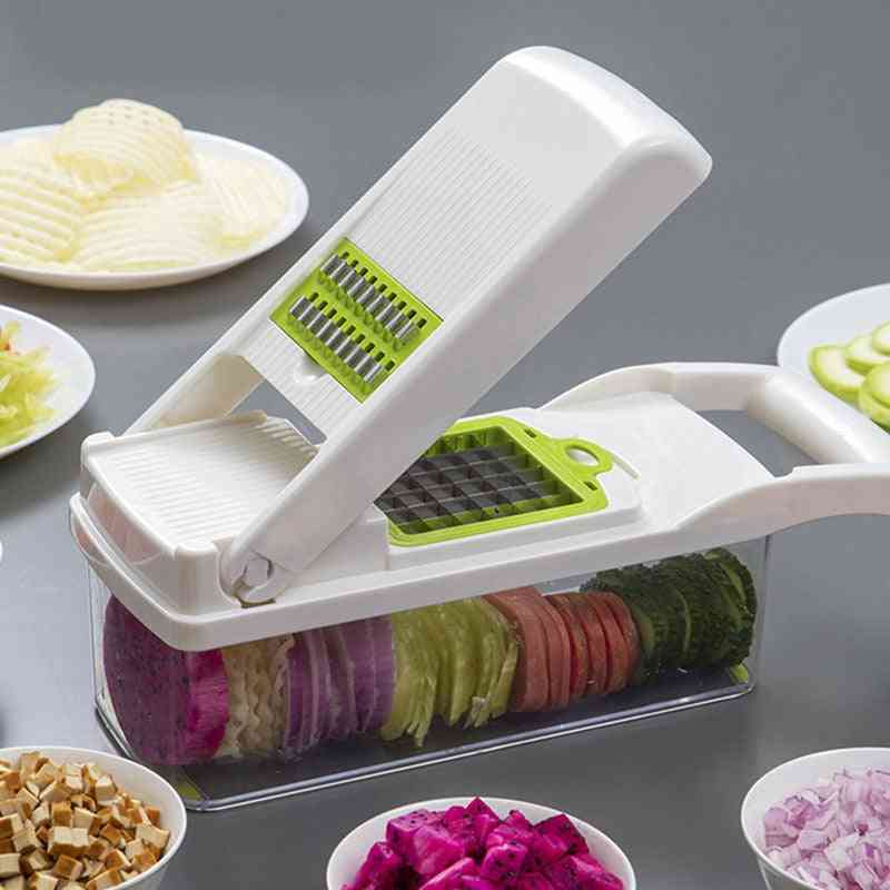 Robots culinaires - trancheuse manuelle, coupe-fruits, éplucheur de pommes de terre carotte, râpe à fromage