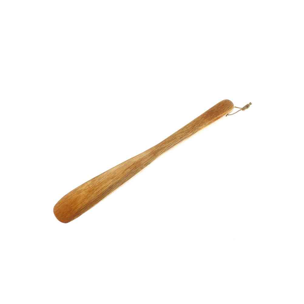 Professional Wooden Shoe-lifter Handle Horn Spoon