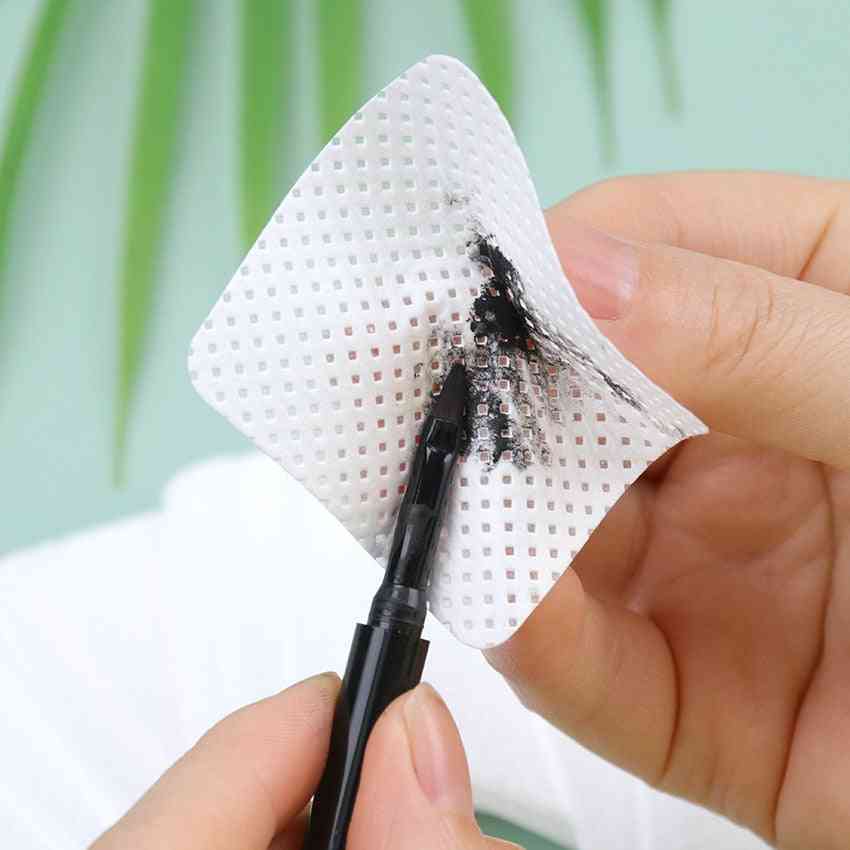 Lenços de algodão de papel sem fiapos, lençol de algodão limpo com removedor de cola para cílios