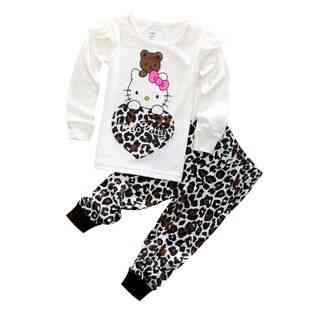 Cartoon Cotton 2-7y Kids Pajamas Sets