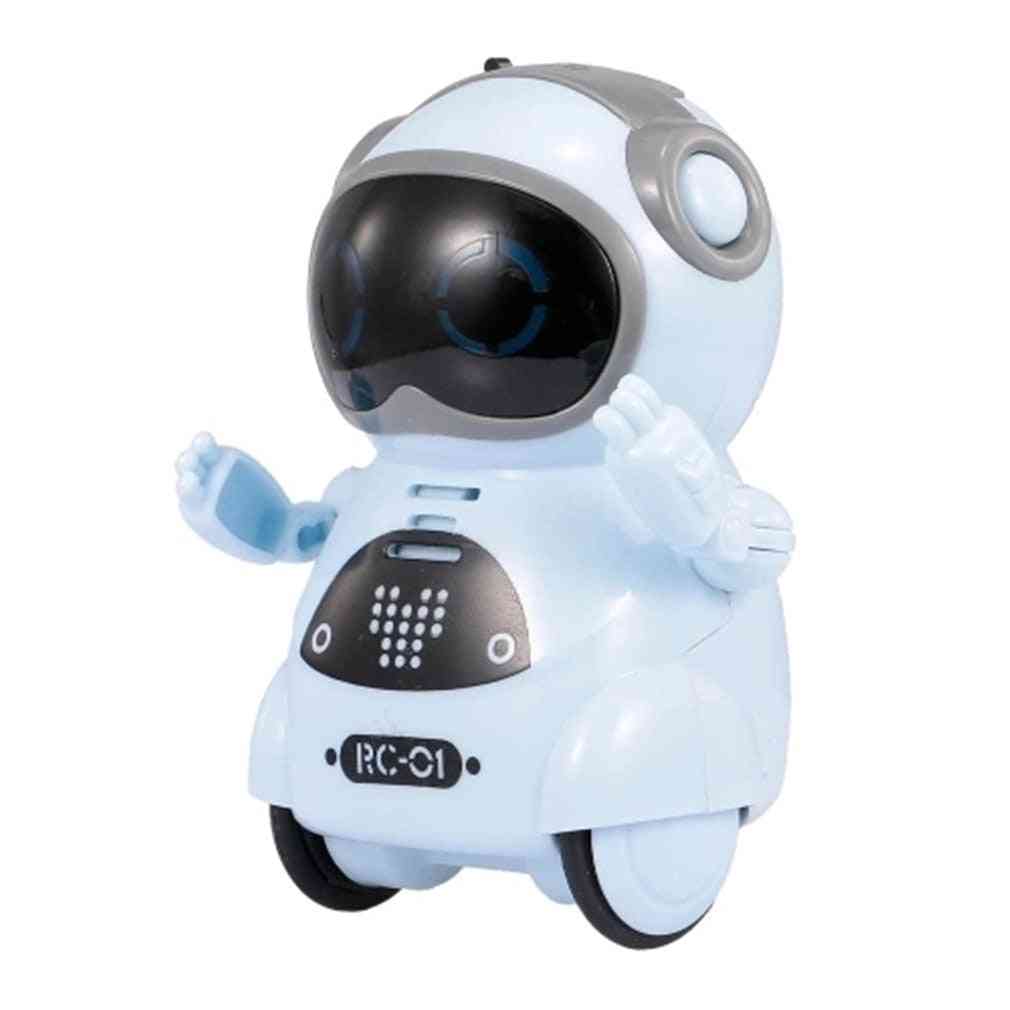 Mini Pocket Robot, Walk Music Dance, Light Voice Recognition Repeat, Smart Kids Toy