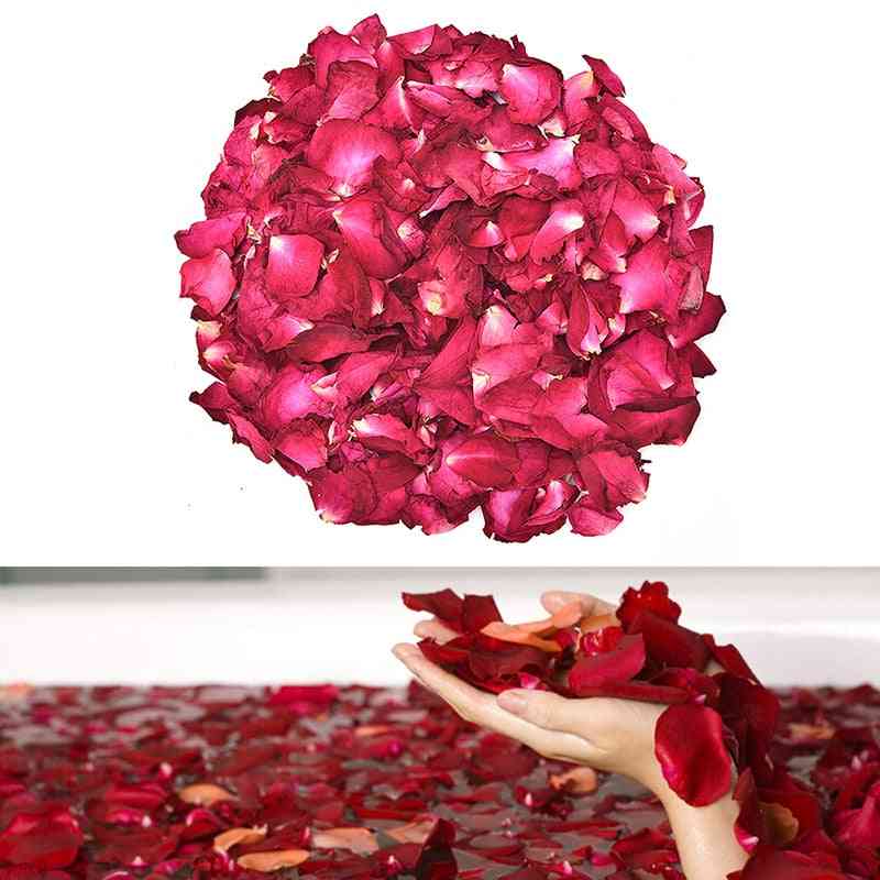 Dried Rose Petals Natural Dry Flower Fragrant Bath Spa Shower Tool