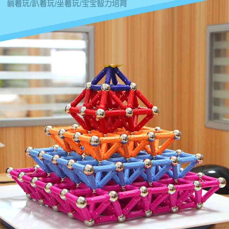 Diy Magnet Bars Magnetic Building Blocks Construction Toy