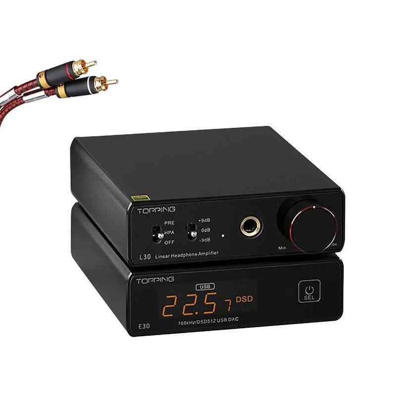Dac l30 усилвател за слушалки 110v 220v усилвател и e30 декодер