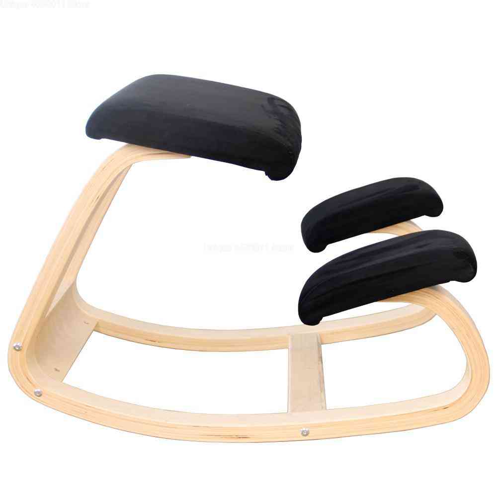 Anti-myopia Wooden Kneeling, Computer Posture, Design Stool Chair