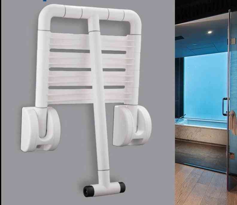 Montado en la pared - banco de asiento con ducha, taburete de baño plegable