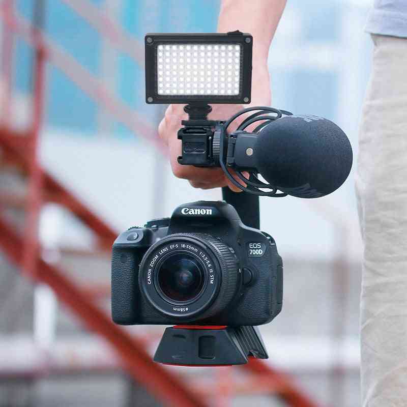 Mini LED video svetlo na fotoaparáte, osvetlenie fotoateliéru