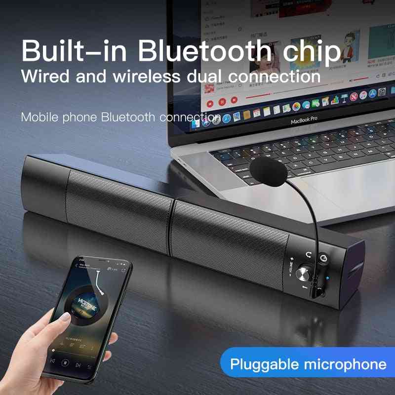 Detachable Computer Speakers Home Bluetooth Music Box Bass Surround Subwoofer For Pc Laptop Multimedia