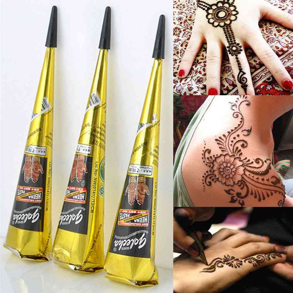 Indian Henna Tattoo Paste Cone Body Paint Temporary Mehndi
