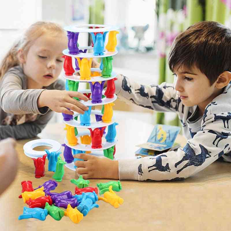 Penguin Collapse Desktop Balance Challenge Tower Stacked Interactive Board Game
