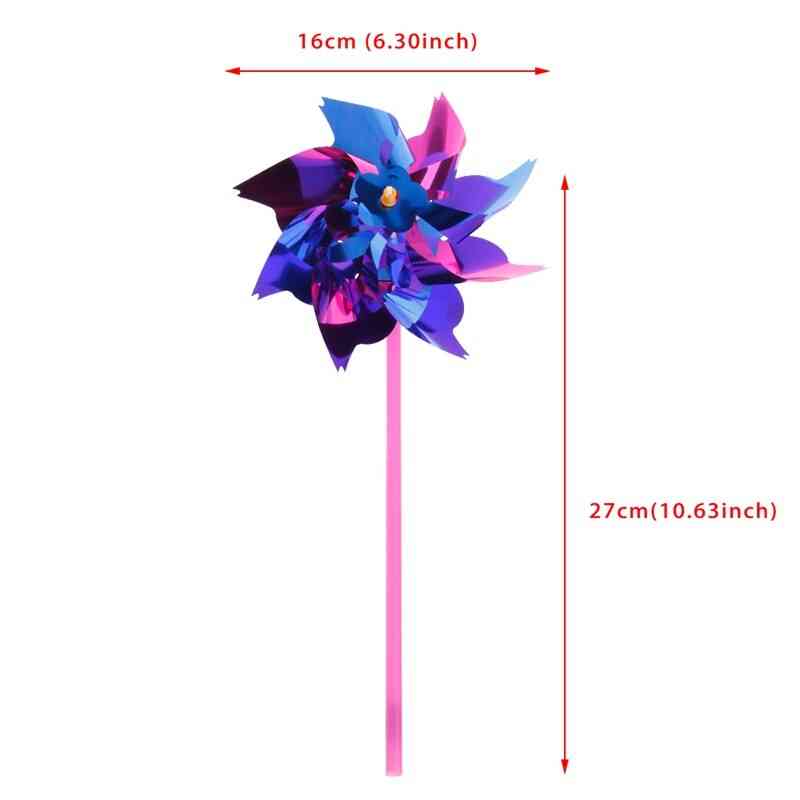 Plastic- Windmill Wind Spinner Toy For Garden Lawn, Party Decor