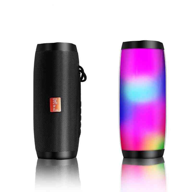 Kabellose Bluetooth-LED-Säulen-Soundbox, USB-Subwoofer-Lautsprecher mit Mikrofon