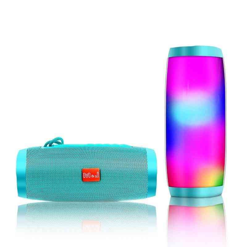Kabellose Bluetooth-LED-Säulen-Soundbox, USB-Subwoofer-Lautsprecher mit Mikrofon
