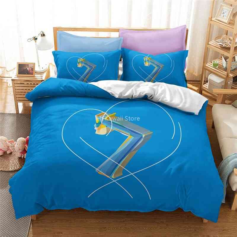 Popular Printed Bedding, Album Duvet Cover, Pillowcase Bed Linen Set-1