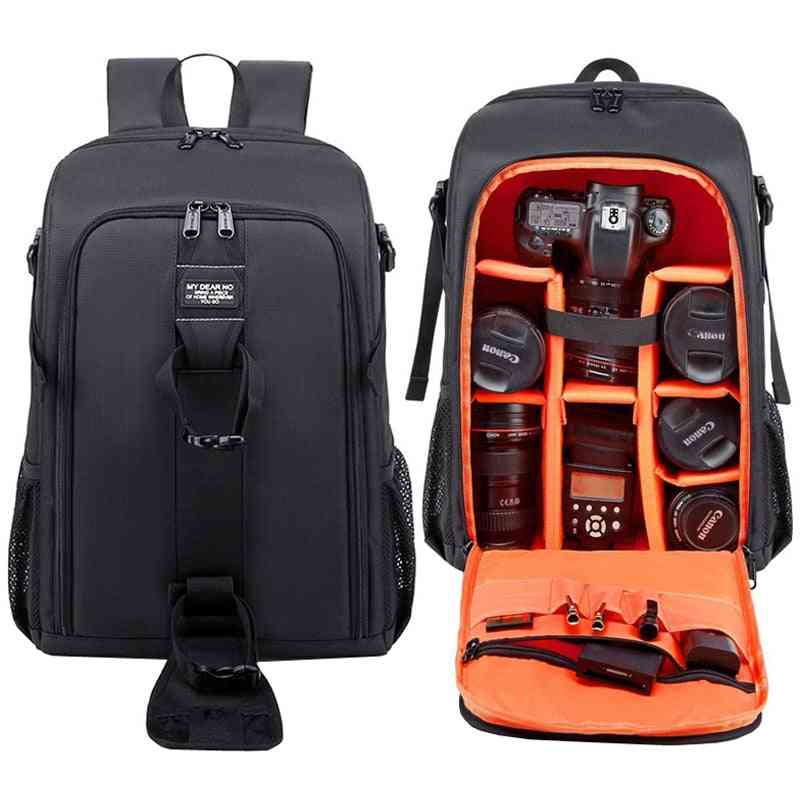 Impermeabile: fotocamera fotografica di grande capacità, zaino per le spalle, borsa per la pioggia