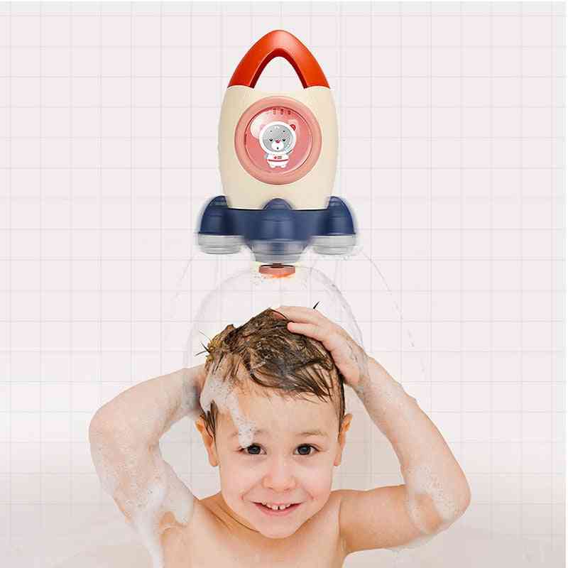 въртящ се воден спрей - ракетен душ за вана, играчка за игра