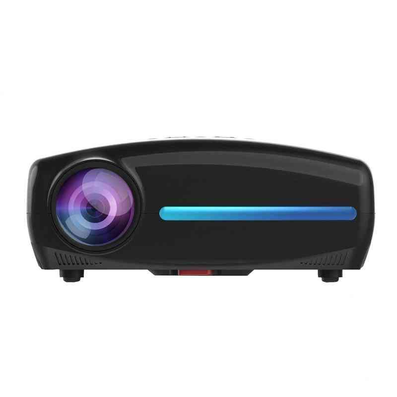 Full Hd- Video Beamer, Support 4k Usb Pc, Multimedia Projector For Home Theater