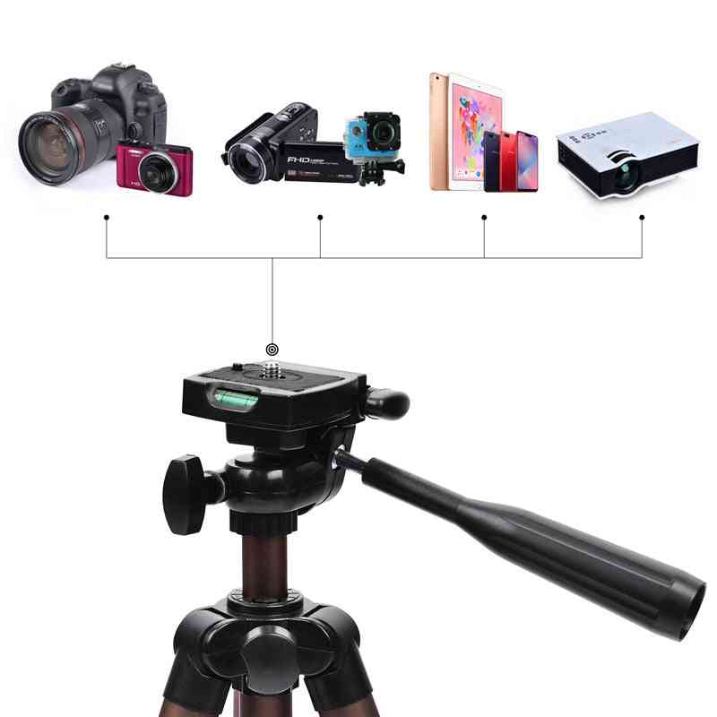 Profesionální kamera, stativ přenosný hliníkový stojan s držákem