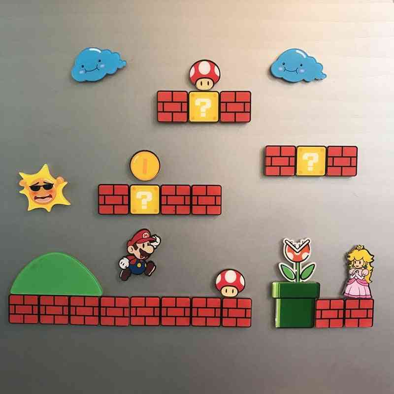 Super Mario Fridge Magnets Refrigerator Cartoon Gaming