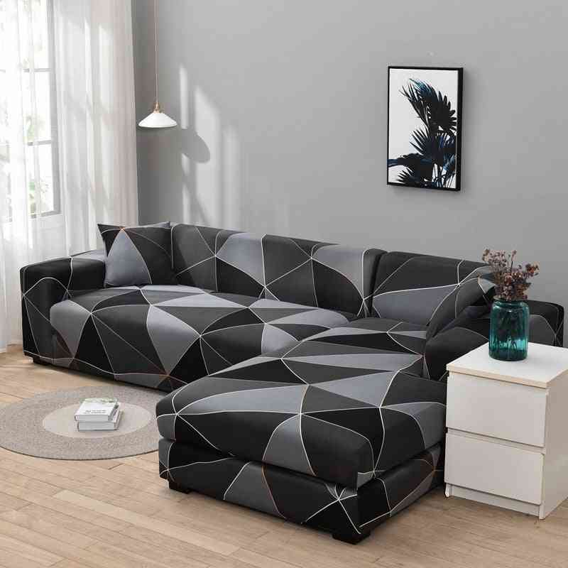 Sofa Cover- Elastic Couch, Sectional Chair Cover, Corner L-shape Set-2