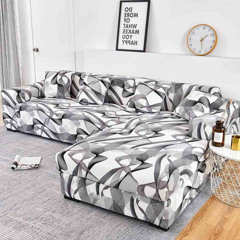 Sofa Cover- Elastic Couch, Sectional Chair Cover, Corner L-shape Set-2