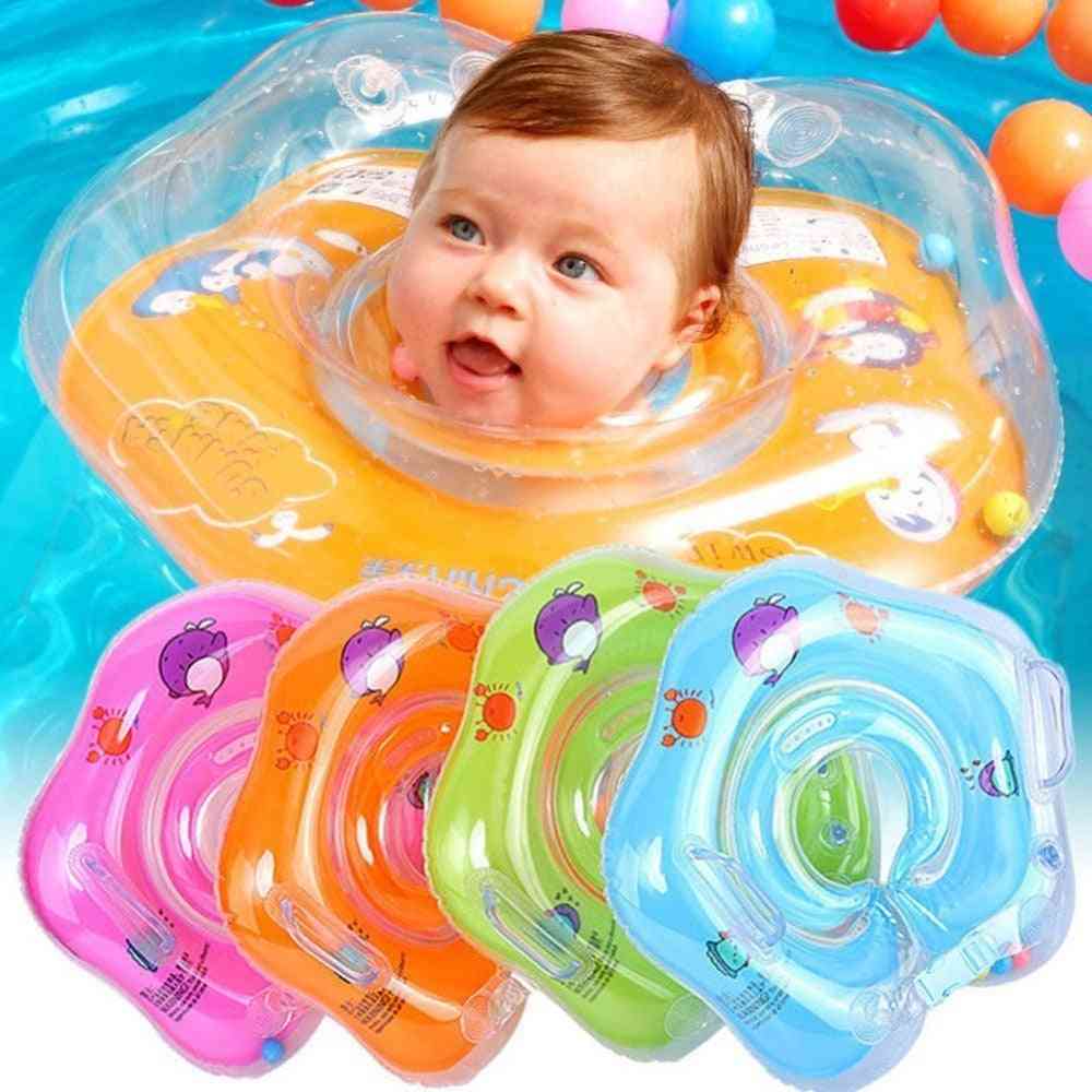 Plavecké dětské doplňky, trubka na krk, bezpečnostní plavecký kruh pro kojence, nafukovací plameňák