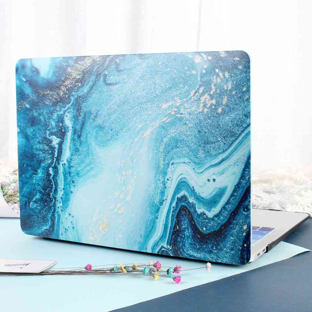 Anti-dust Touch Bar, Marble Case Cover For Laptop Set-3