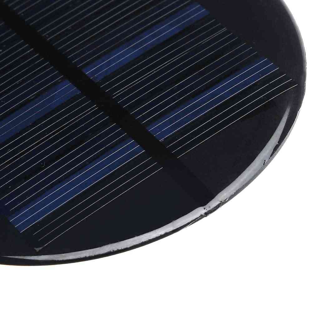 Mini silicio policristalino, módulo de celda, panel de energía solar circular