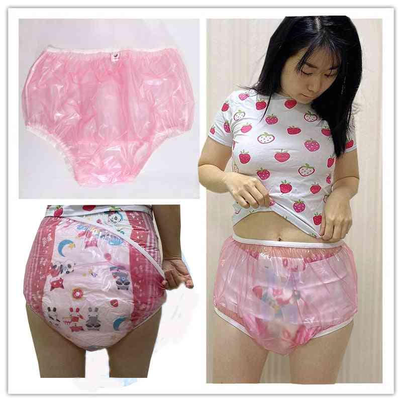 Pvc Reusable Baby Pant Plastic Bikini Diapers