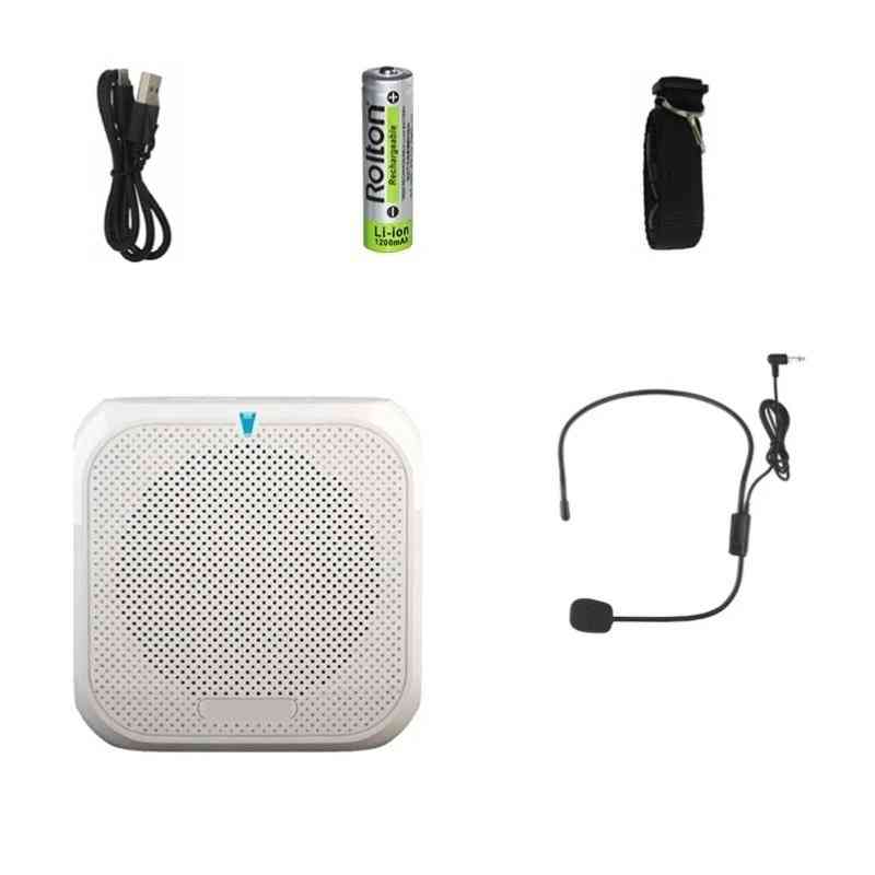 Portable Voice Amplifier, Megaphone Booster With Wired Microphone