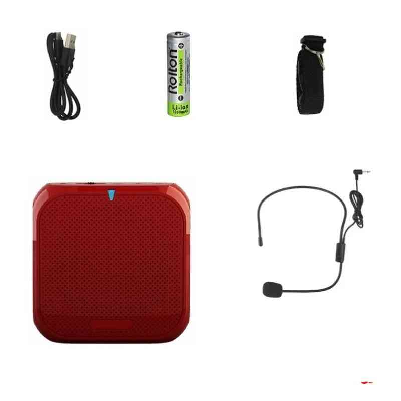 Portable Voice Amplifier, Megaphone Booster With Wired Microphone