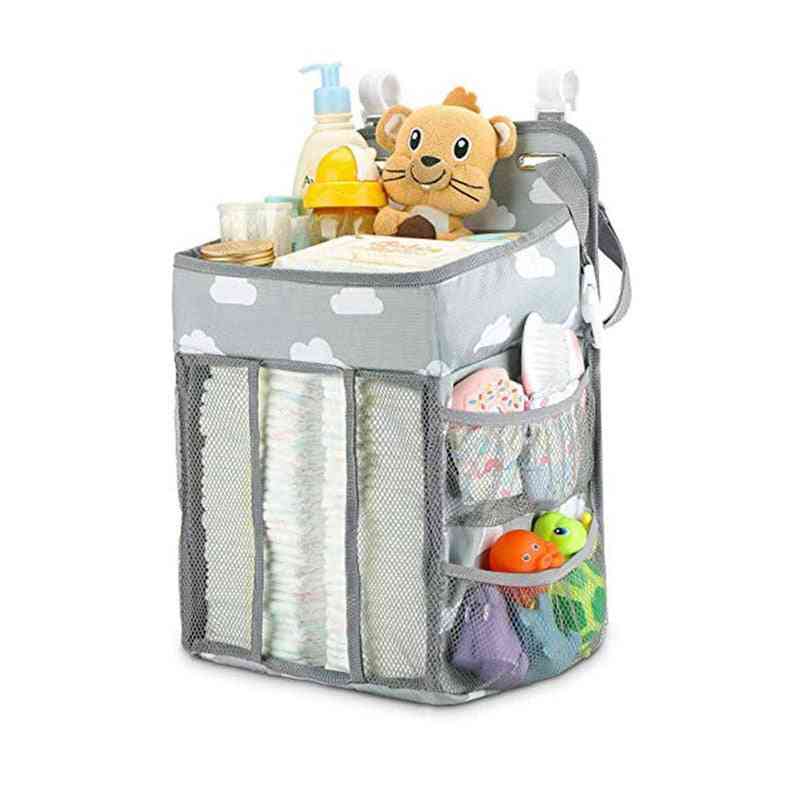 Waterproof Baby Bed Hanging Storage Toy Diapers Bag