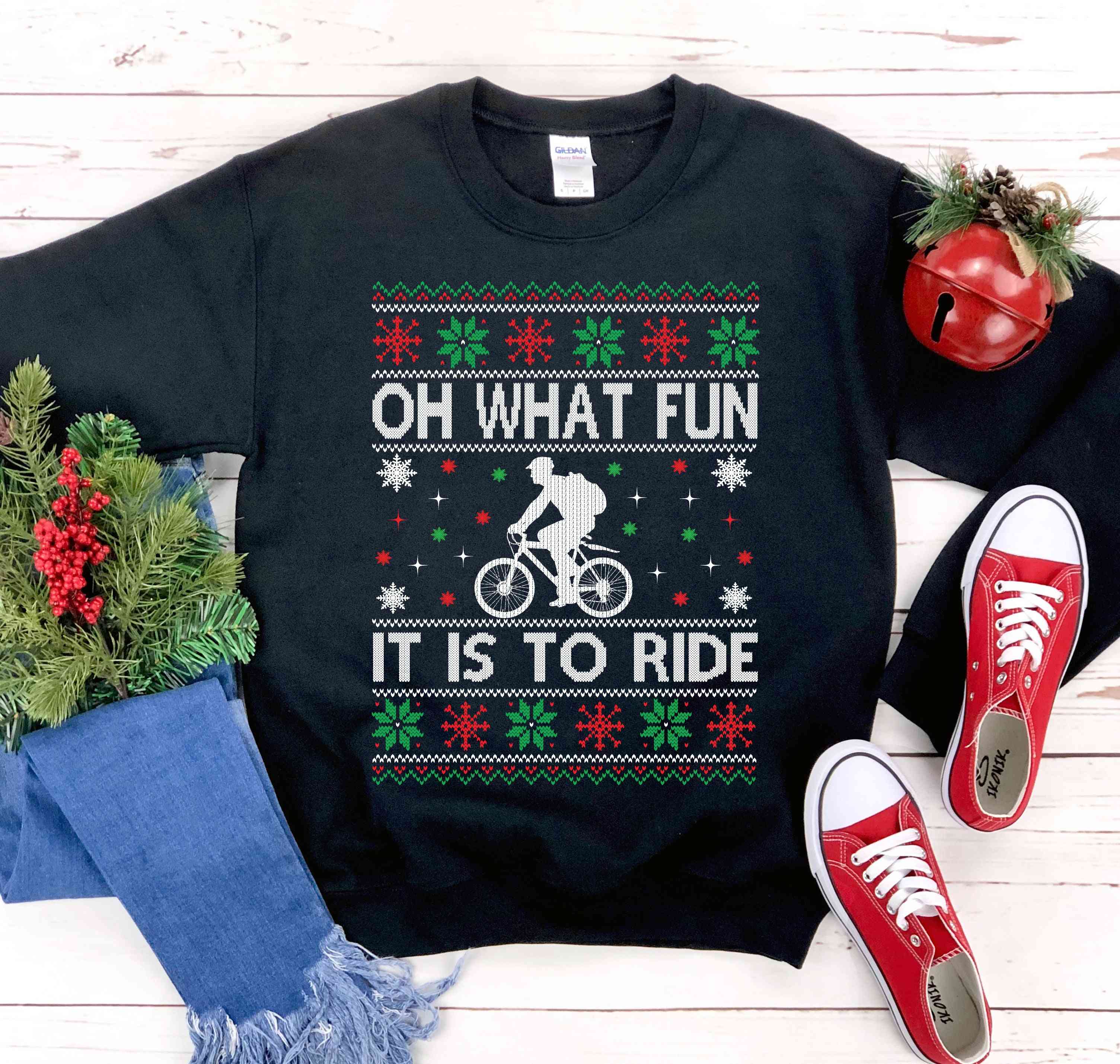 åh hvad sjov-jule sweatshirt