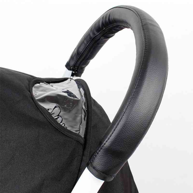 Pu Leather Handle With Wheelchairs Baby Stroller