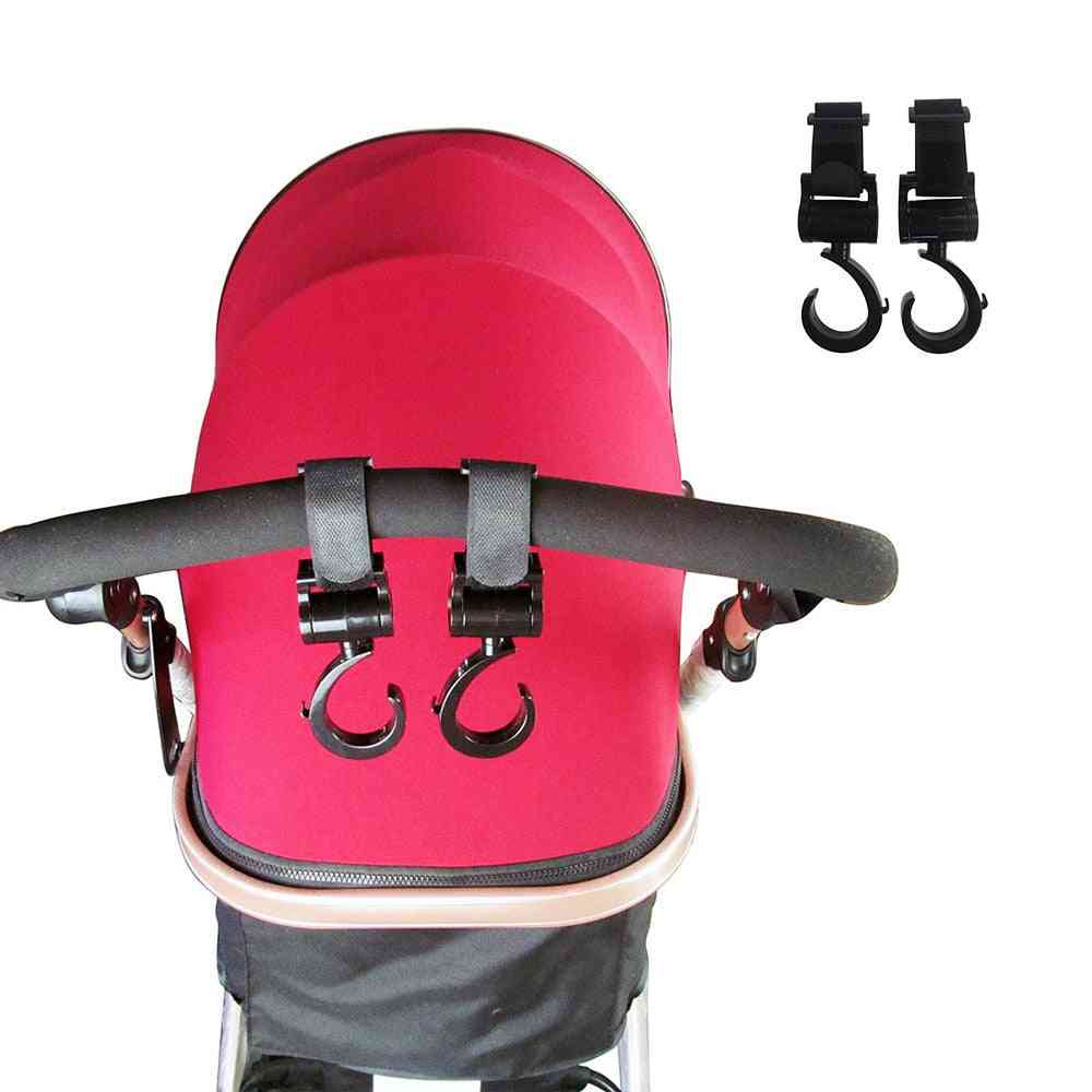 Wieszak na torbę dla dziecka haki do wózka obracają się o 360 stopni akcesoria do fotelików samochodowych!