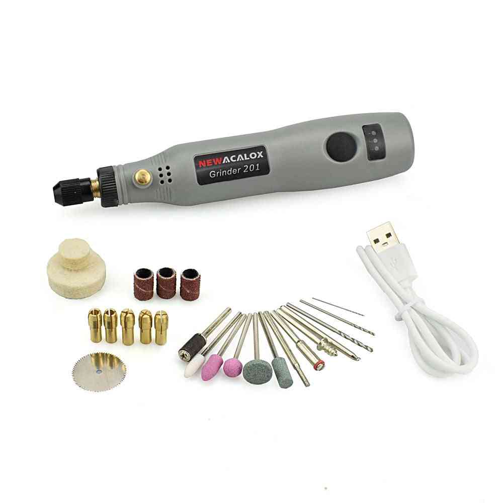 Mini Usb Charging- Electric Drill Engraving, Pen Rotary, Grinder Set Tools