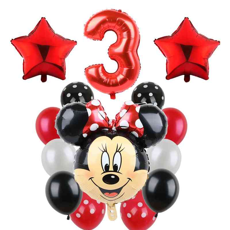 Micky Minnie Maus Partyballons, Micky Geburtstag Baby Kinderparty