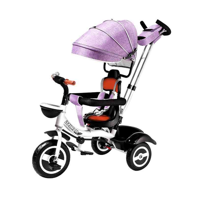 Child Tricycle Easy Folding Bicycle, Rotatable Seat, Baby Trolley, Three Wheel Stroller, Kids Bike, Pram, Carriage