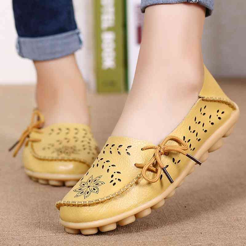 Women Flats Genuine Leather Shoes
