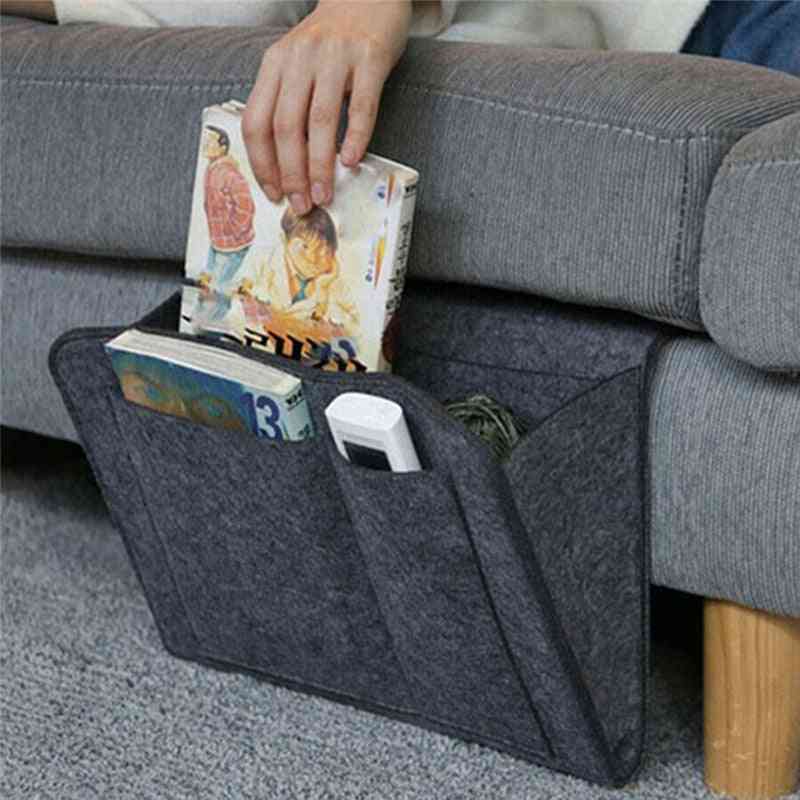 Felt Bedside- Remote Control Hanging, Caddy Couch, Storage Bag, Holder Pockets