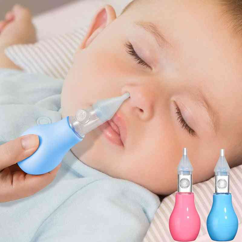 Spädbarns silikon- nasal aspiratorpump, neonatal förkylningsnäsa, slemrengöringsmedel