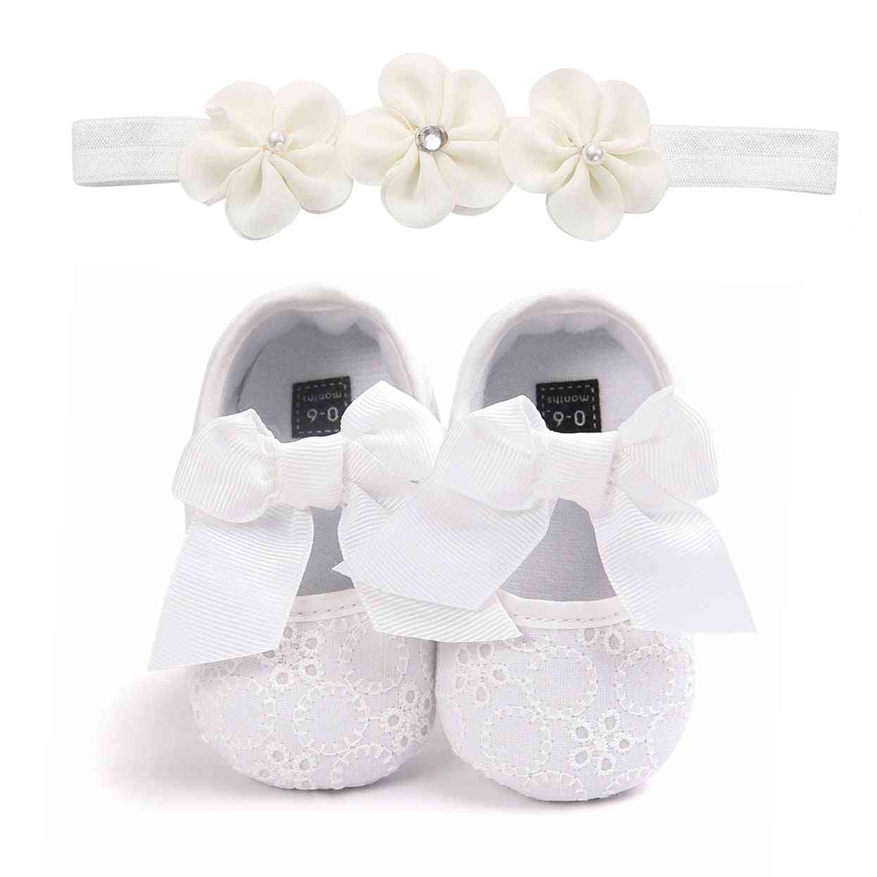 Newborn Toddler Baby Girl Cute Prewalker, Anti-slip Sneakers Crib Shoes
