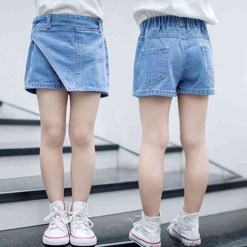 Girls Kids Fashion Denim Shorts Pants