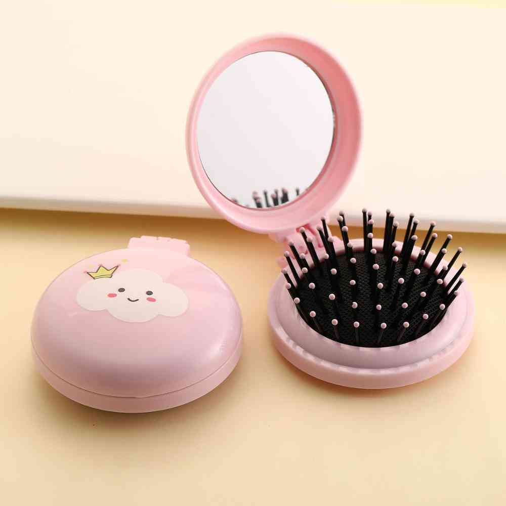 Folding Comb Mirror Massage Airbag Small Air Hairdressing