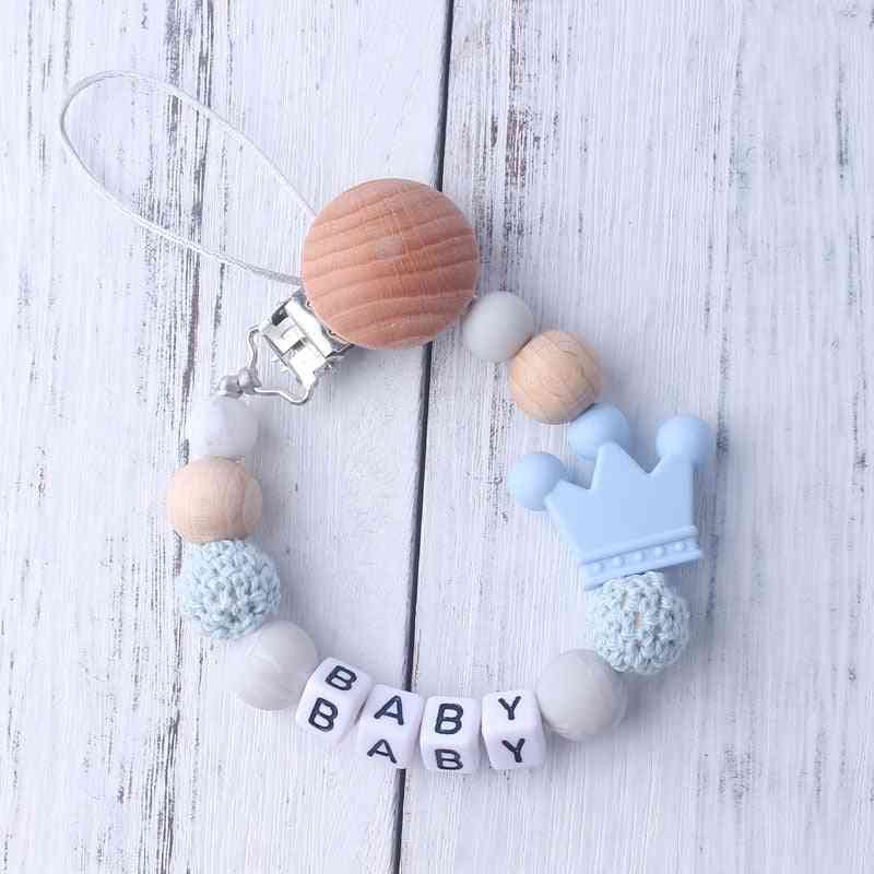 Baby Silicone Toy Pacifier Chain Clips