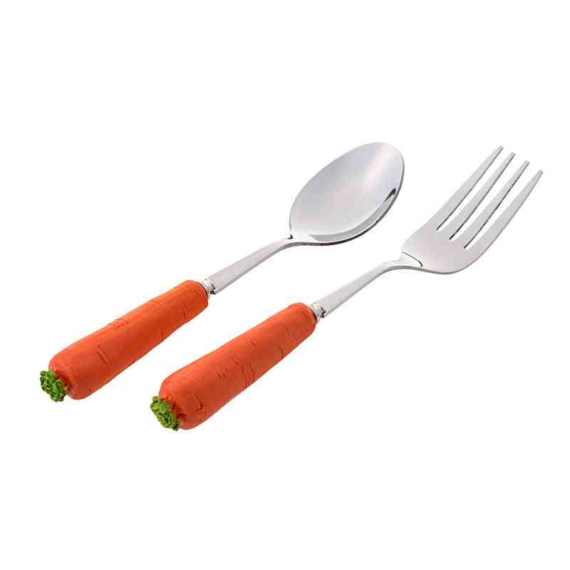Cute Spoon & Fork- Food Feeding, Dinnerware Tableware Set