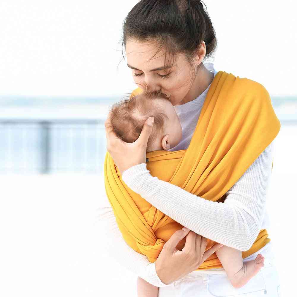All-in-1 Stretchy Sling, Carrier Nursing Cover, Hands Free, Baby Wrap Belt