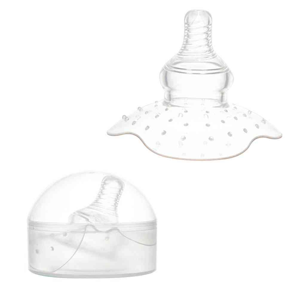 Silicone- Feeding Mothers Nipple, Breast Pad, Protector Cover (transparent)