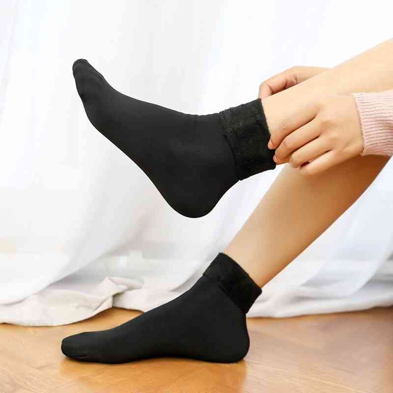 Winter Warm- Nylon Plus Velvet, Thickening Casual Socks For Girl & Boy